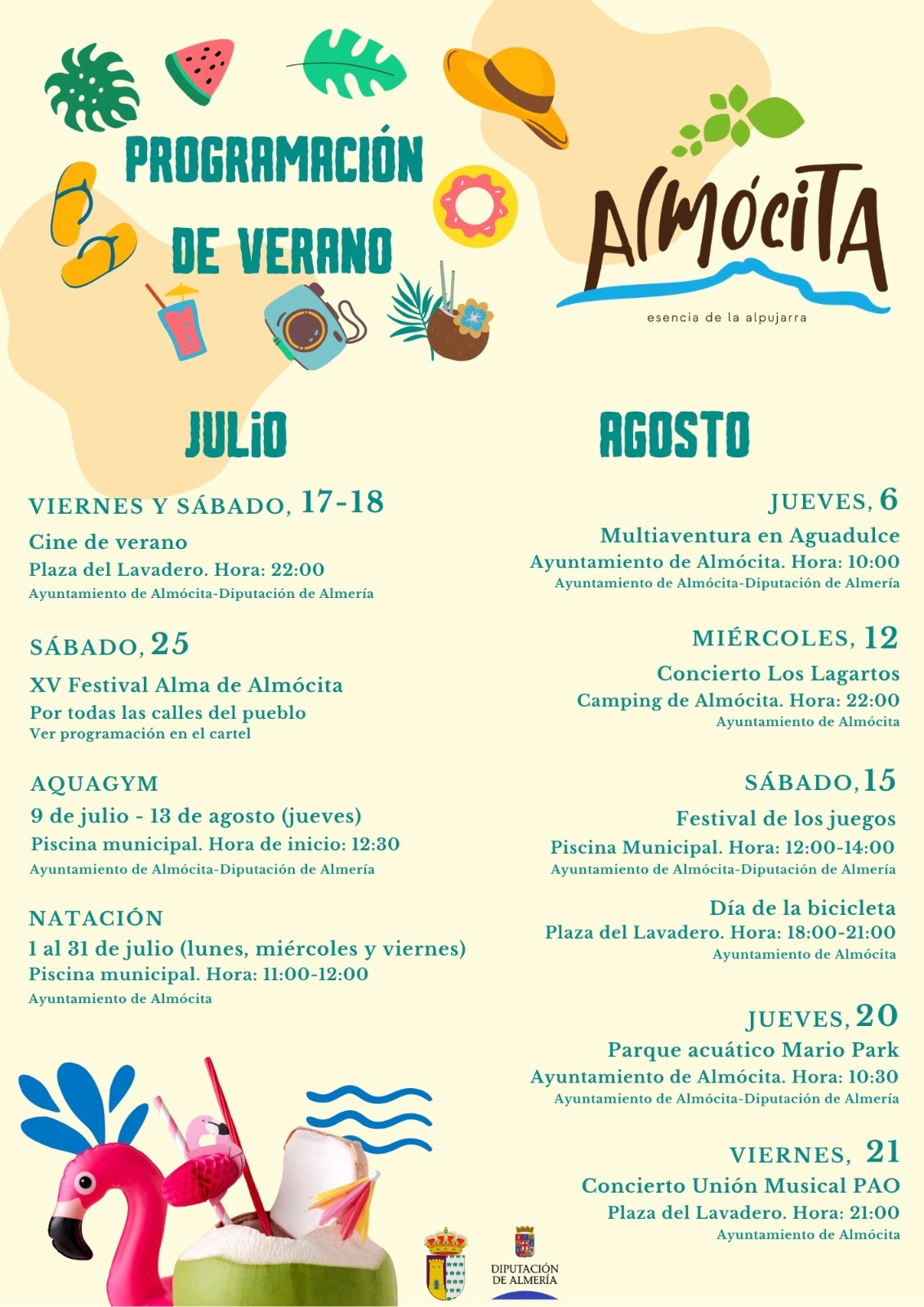 Programación de Verano en Almócita.